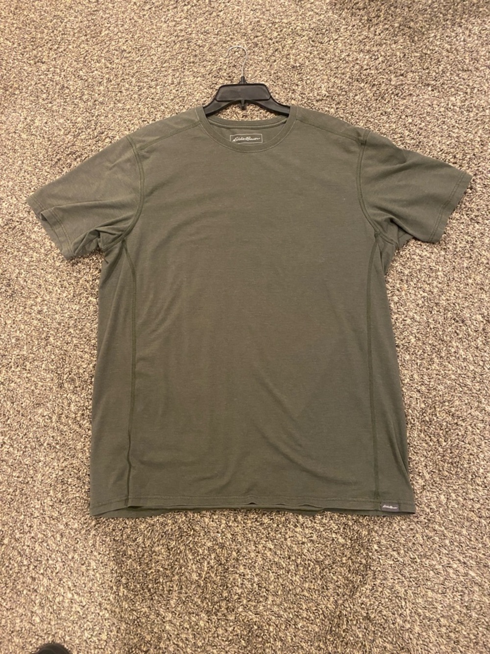 Eddie Bauer Olive Crewneck Short-Sleeve Tee